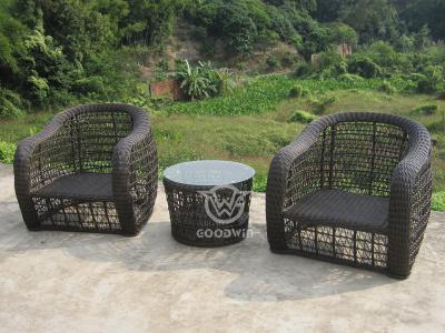 Garden Furniture Metal Frame Wicker Rattan Sofa Set