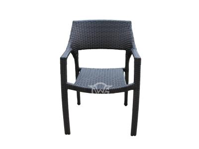 Outdoor Hand Woven Synthetic Rattan Dining Armchair