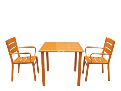 4-seat All Weather Full Aluminum Dining Table And Chairs Set