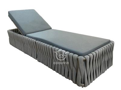 High Quality Aluminum Weave Rope Chaise Lounger