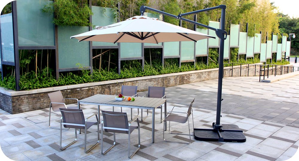 China Sunproof Aluminum Outdoor Patio Beach Umbrella
