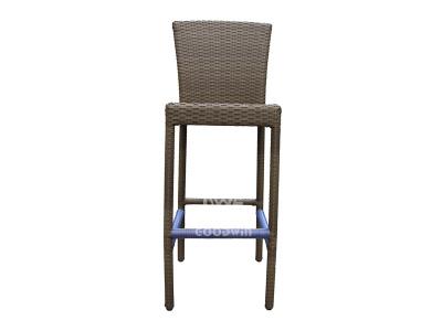 All Weather Aluminum Frame Woven PE Wicker Bar Stool