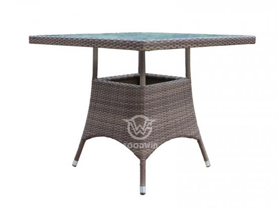 Square Wicker Dining Table