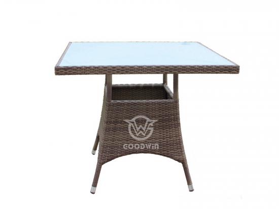 Square Wicker Dining Table