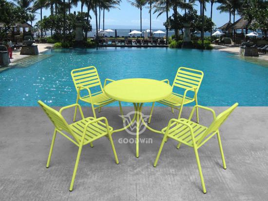 Outdoor Aluminum Frame Dining Set