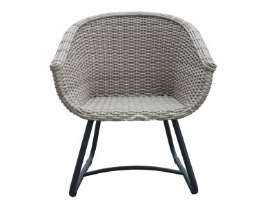 Aluminum Frame Hand-weaving Wicker Leisure Set For Balcony