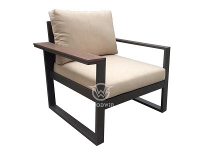 Outdoor/Living Aluminum Frame PVC Wood Sofa Set