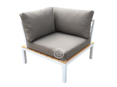 UV-resistant Outdoor PVC Wood Sectional Garden Sofa Set