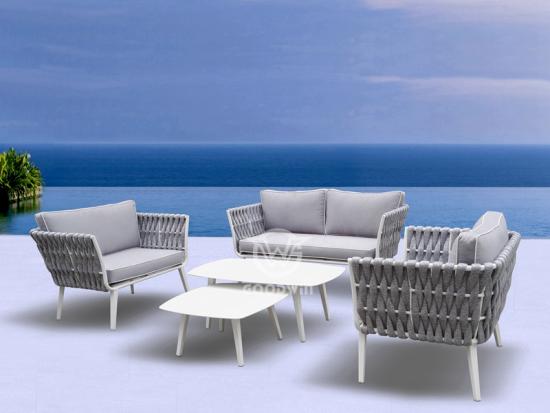 Aluminum Frame Rope Sofa Set