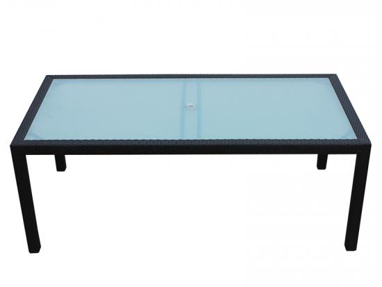 Aluminum Frame Rattan Dining Set