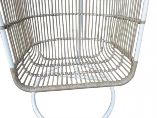 Adult Metal Frame Resin Wicker Egg Swing