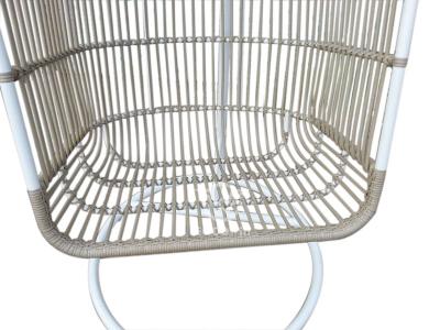Adult Metal Frame Resin Wicker Egg Swing