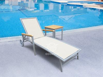 Outdoor Hotel Project Furniture Lounge Chair With Wheels