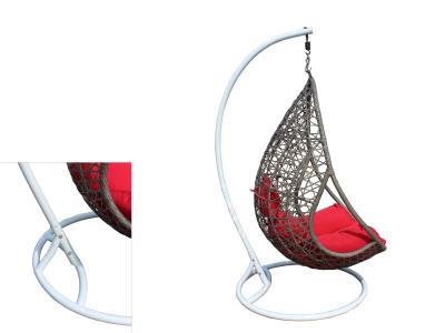 Drop-shaped Patio Woven Mesh Egg Swing