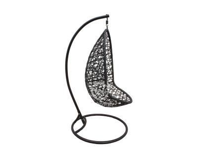 Outdoor Garden Metal Frame PE Wicker Hanging Basket