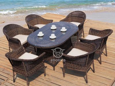 6-seat Rattan Dining Set