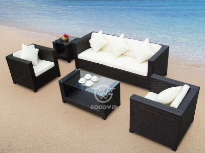 Patio Rattan Modular Sofa Set