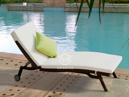 Wicker Rattan Sun lounge