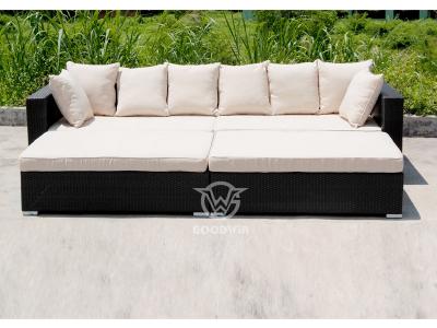 Outdoor Wicker Rattan Sectional Sofa Set