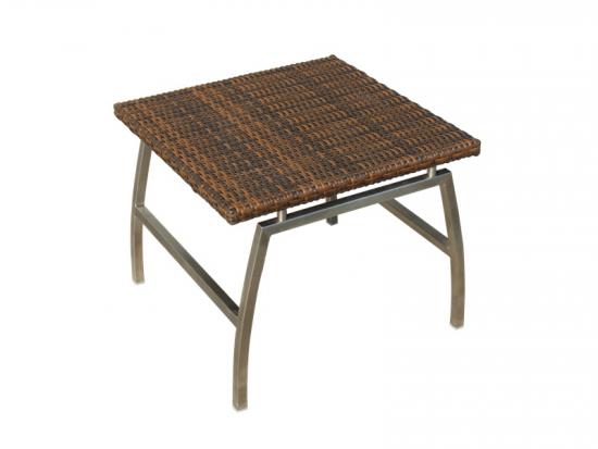 Wicker Lounge Set With Ottoman