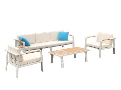 Aluminum Frame Outdoor Leisure Sofa Set With Cushions