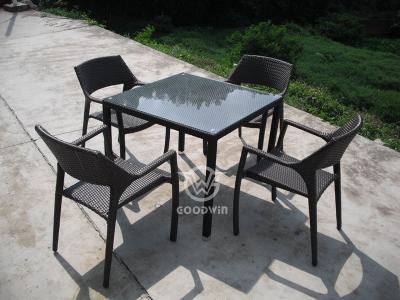 Outdoor Garden Restaurant Furniture Rattan Dining Set