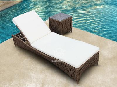 All Weather Synthetic Rattan Chaise Lounge Set