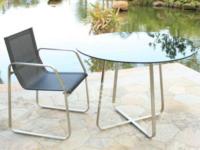 Stainless Steel Frame Textilene Small Space Furniture