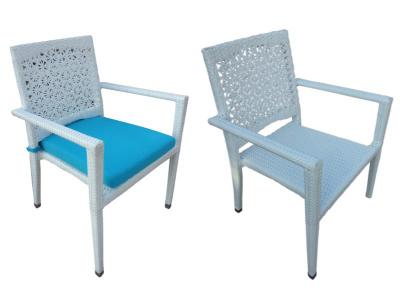 Aluminum Frame Weave Synthetic Rattan Dining Set