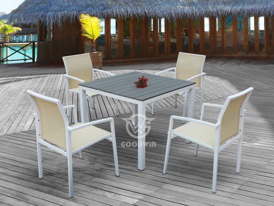 Garden Restaurant Square Dining Table Set