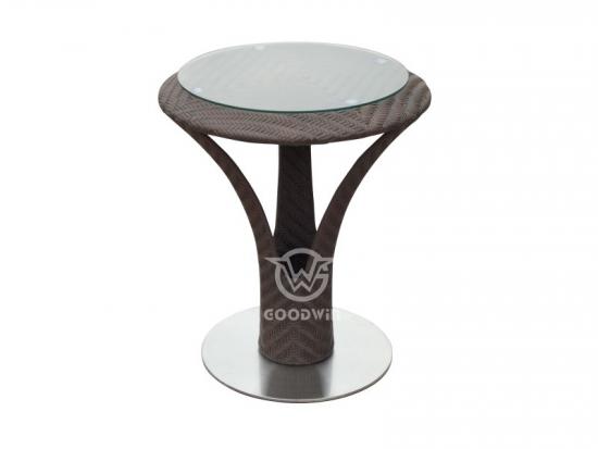 Round Rattan Table Patio