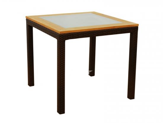 Square Rattan Dining Table