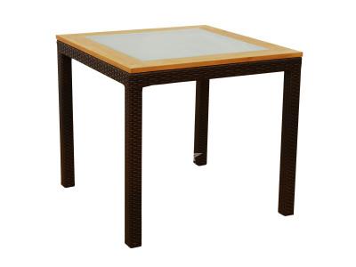 Square Rattan Dining Table