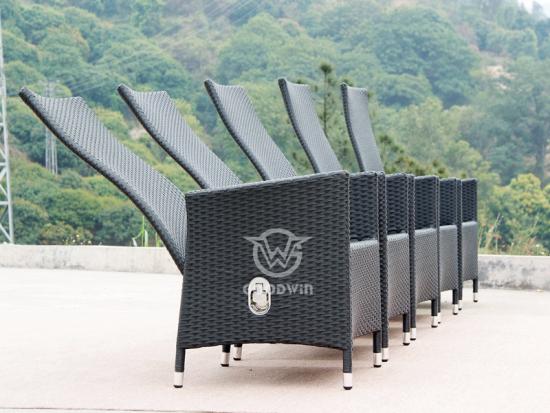 Synthetic Rattan High Back Armchair