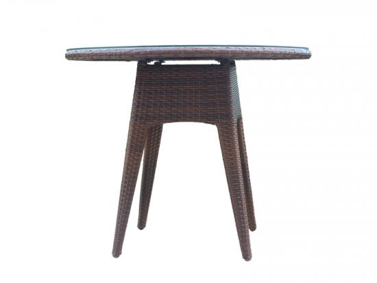 Round Rattan Dining Table