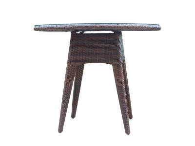 UV-resistant Round Rattan Dining Table Patio