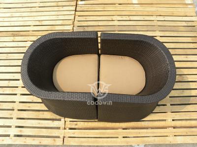 3 Piece Rattan Patio Furniture For Hotel Balcony