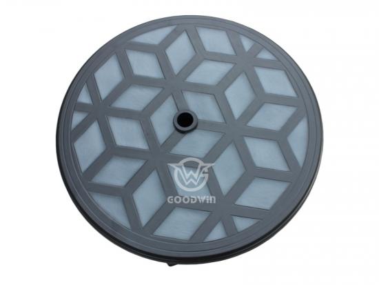 Steel Frame Round Dining Table Fiberglass Top