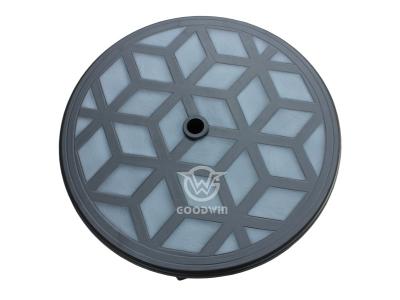 Outdoor Steel Frame Dining Table With Fiberglass Top