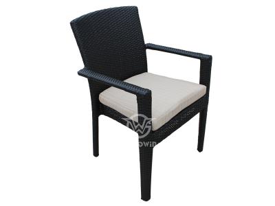 All Weather Aluminum Frame Rattan Dining Arm Chair