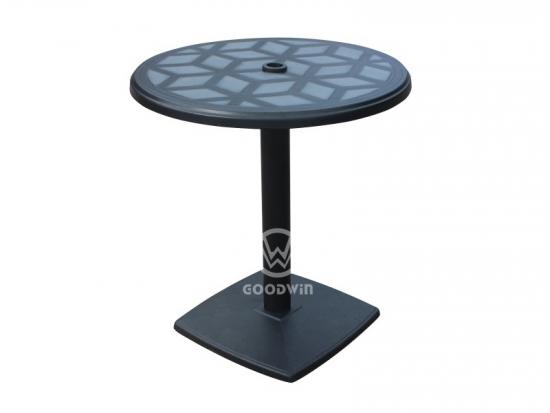 Steel Frame Round Dining Table Fiberglass Top