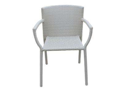 Patio Aluminum Frame Weave Rattan Dining Armchair