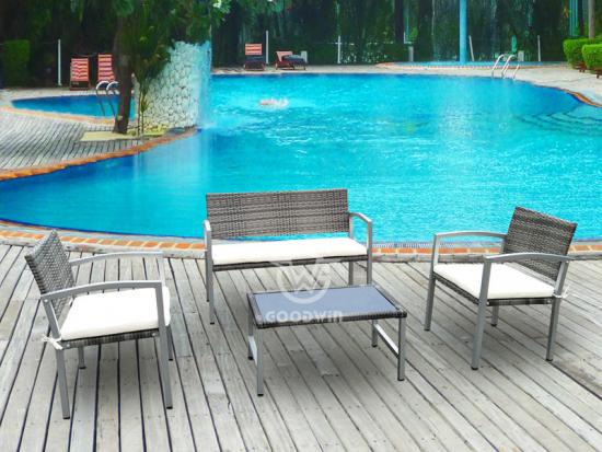 Synthetic Rattan Sofa Furniture Patio