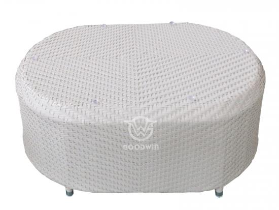 White Synthetic Rattan Sofa Set