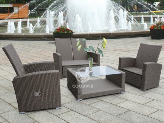 High Back Rattan Outdoor Sofa Furniture