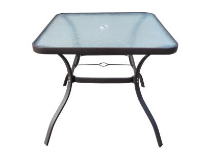 Rust-proof Aluminum Frame Square Dining Table For Outdoor