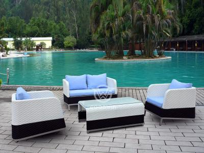 4 Pieces Patio Rattan Sofa Furniture