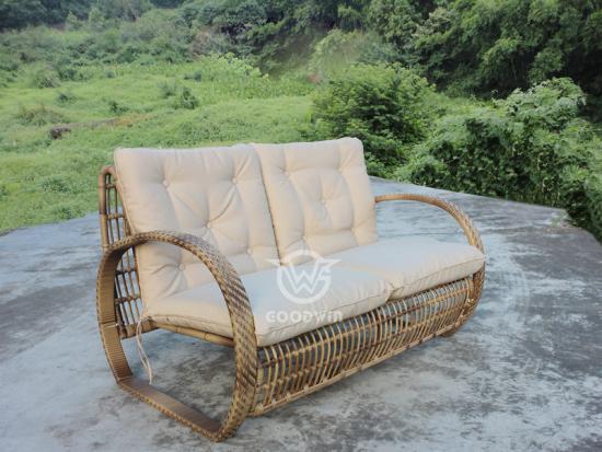 Retro Style Outdoor Rattan Sofa Set