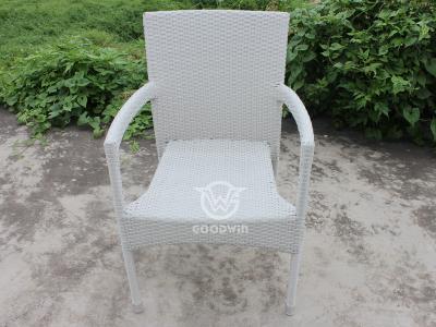Verandas Furniture Hand Woven Synthetic Rattan Dining Armchair