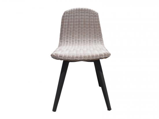 Aluminum Frame Rattan Dining Chair